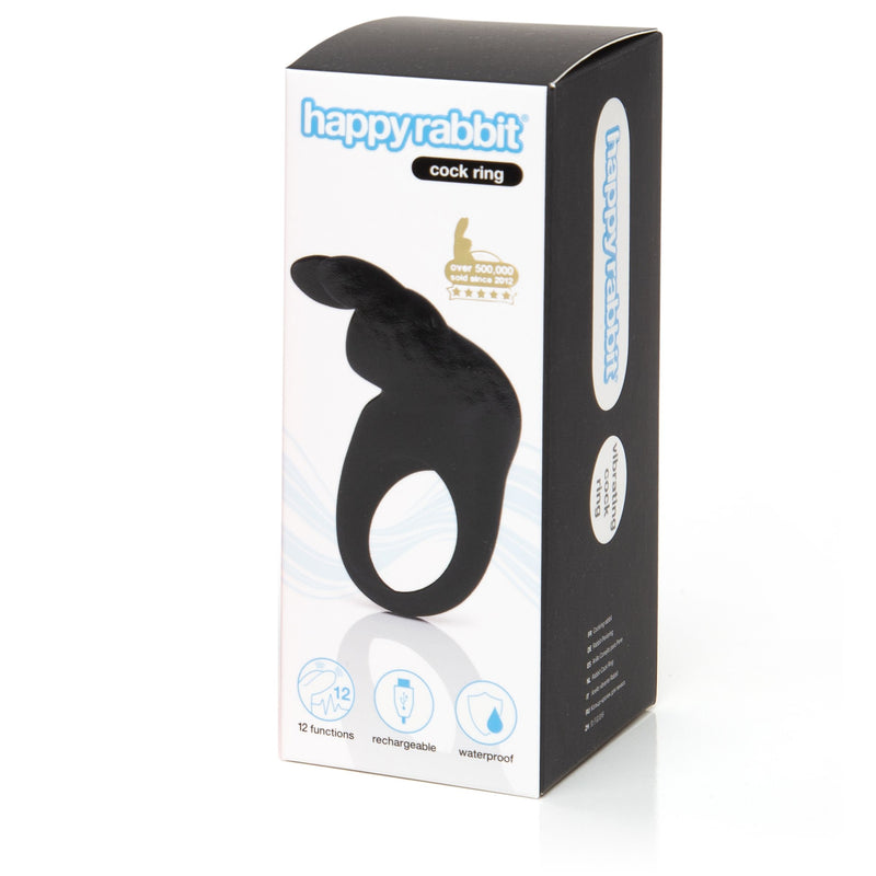 Happy Rabbit – Rabbit Cock Ring – Black