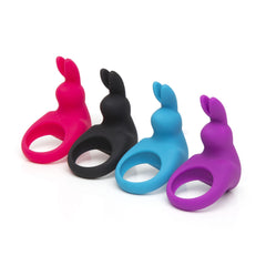 Happy Rabbit – Rabbit Cock Ring – Rechargeable Vibrating – Blue