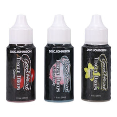 Doc Johnson - GoodHead Tingle Drops 3 Flavors - 29 ml