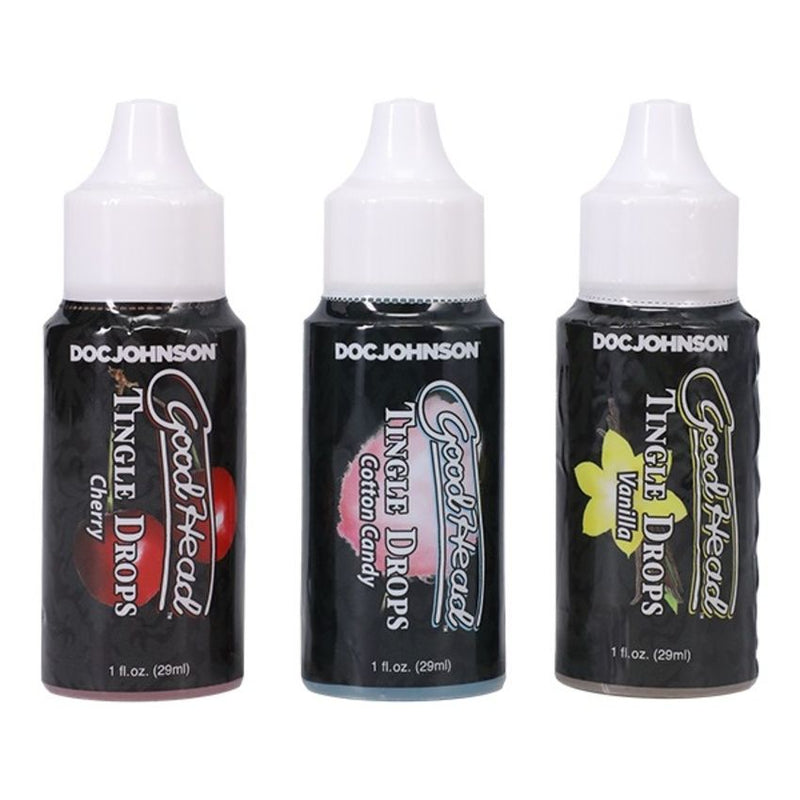 Doc Johnson - GoodHead Tingle Drops 3 Flavors - 29 ml