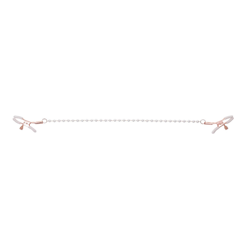 Sportsheets – Peaches ‘n CreaMe Pearl Nipple Clamps – Cream
