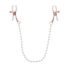 Sportsheets – Peaches ‘n CreaMe Pearl Nipple Clamps – Cream