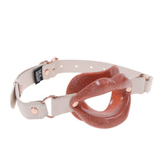 Sportsheets – S&M Peaches ‘n CreaMe Silicone Lips Gag – Cream & Orange