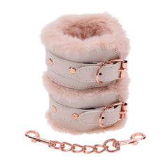 Sportsheets – S&M Peaches ‘n CreaMe Fur Handcuffs – Cream