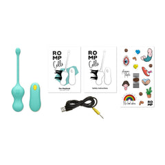 ROMP – Cello Vibrating Love Egg – Turquoise