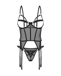 Obsessive - Freedom Euridia Corset and Thong - Black