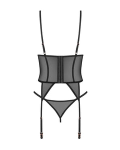 Obsessive - Freedom Euridia Corset and Thong - Black