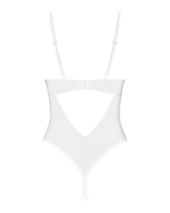 Obsessive - Alissium Crotchless Teddy - White