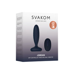 SVAKOM - Jordan Thrusting Butt Plug - Blue