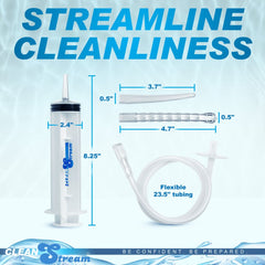 XR Brands - Enema Syringe with Attachments - 150 ml