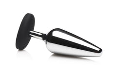 XR Brands - Butt Slut Metal & Silicone Butt Plug - Silver