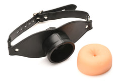 XR Brands - Ass Face Mouth Gag - Beige
