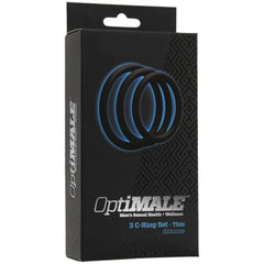 Doc Johnson - OptiMALE 3 Thin C-Ring Set - Black