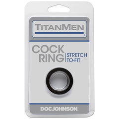 Doc Johnson - TitanMen Cock Ring - Black