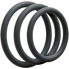 Doc Johnson - OptiMALE 3 C-Ring Set Thin - Grey