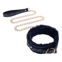 Sportsheets - Cougar Fur Collar & Leash - Black