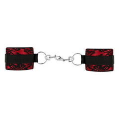 Bedroom Fantasies - Lace & Leather Look - 8 Piece Bondage Set - Red