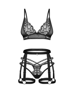 Obsessive - Blomentis Three-Piece Set - Black