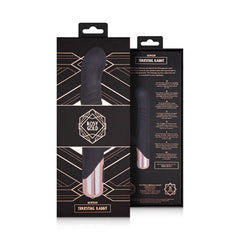 Rosy Gold - Rabbit Vibrator with thrusting function - Black