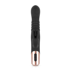 Rosy Gold - Rabbit Vibrator with thrusting function - Black