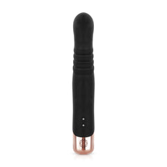Rosy Gold - Rabbit Vibrator with thrusting function - Black