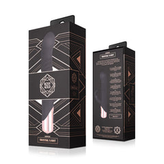 Rosy Gold - Rabbit Vibrator with thrusting function - Black