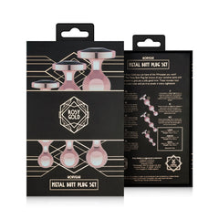 Rosy Gold - Metal Butt Plug Set 3 Pieces - Rose Gold