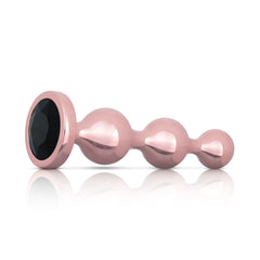 Rosy Gold - Metal Butt Plug Set 3 Pieces - Rose Gold