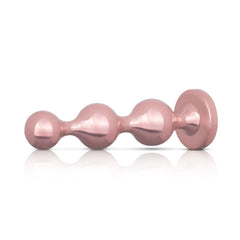 Rosy Gold - Metal Butt Plug Set 3 Pieces - Rose Gold