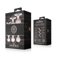 Rosy Gold - Metal Butt Plug Set 3 Pieces - Rose Gold