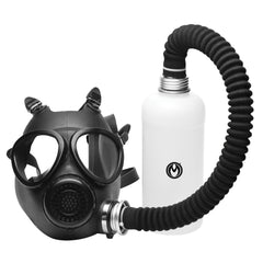 XR Brands - Inhaler Gas Mask with Bottle - Black & White