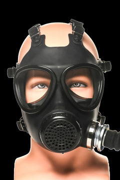 XR Brands - Inhaler Gas Mask with Bottle - Black & White