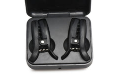 XR Brands - Dark Grip Vibrating Nipple Clamps - Black