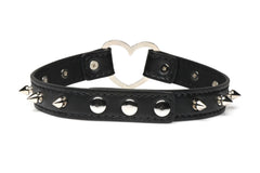 XR Brands - Spiked Heart Choker - Black
