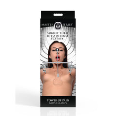 XR Brands - Tower of Pain Nipple Clamps - Silver
