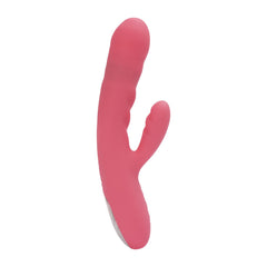 SVAKOM - Avery Thrusting Rabbit Vibrator - Strawberry Pink