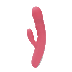 SVAKOM - Avery Thrusting Rabbit Vibrator - Strawberry Pink