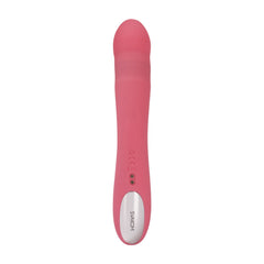 SVAKOM - Avery Thrusting Rabbit Vibrator - Strawberry Pink