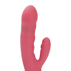 SVAKOM - Avery Thrusting Rabbit Vibrator - Strawberry Pink
