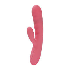 SVAKOM - Avery Thrusting Rabbit Vibrator - Strawberry Pink