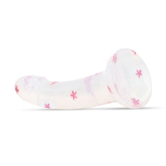Dildo Collection Flower Power Dildo – Pink Glitter Design 15 cm