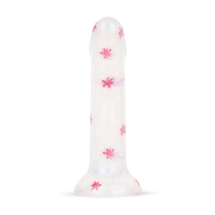 Dildo Collection Flower Power Dildo – Pink Glitter Design 15 cm