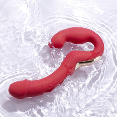 HoneyPlayBox - App-Controlled Strapless Couples Vibrator - Red