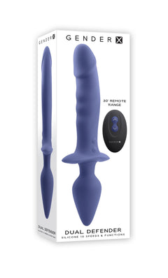 Gender X - Dual Defender Dual-Ended Vibrator - 26 cm