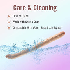 Dr Skin - Dr. Skin Plus 16.5” Posable Double Dong Beige