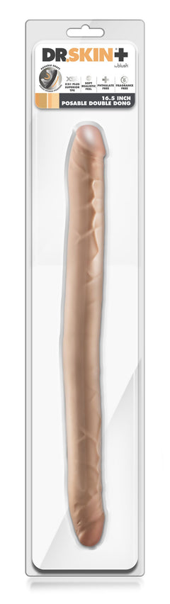 Dr Skin - Dr. Skin Plus 16.5” Posable Double Dong Beige