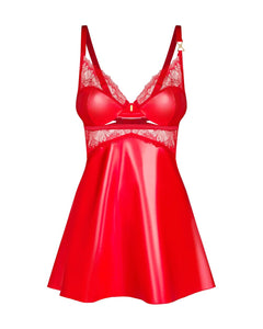 Obsessive - Aliosa Chemise & Thong - Red