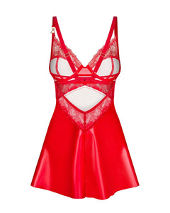 Obsessive - Aliosa Chemise & Thong - Red
