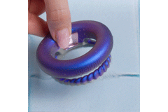 Hueman - Jupiter Vibrating Cock and Ball Ring - Purple