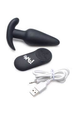 BANG! - Vibrating Butt Plug with Remote Control - Black